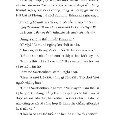 Một Vụ Án Của Jane Marple - Vụ Án Mạng Được Báo Trước