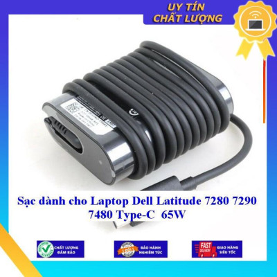 Sạc dùng cho Laptop Dell Latitude 7280 7290 7480 Type-C 65W - Hàng Nhập Khẩu New Seal