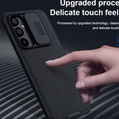 Ốp lưng cho Samsung Galaxy S23 FE bảo vệ camera chống sốc hiệu Nillkin Camshield có khung & nắp đậy bảo vệ Camera - Hàng nhập khẩu