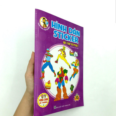 Hình Dán Sticker - Bé Tập Tô Màu - Quyển 10
