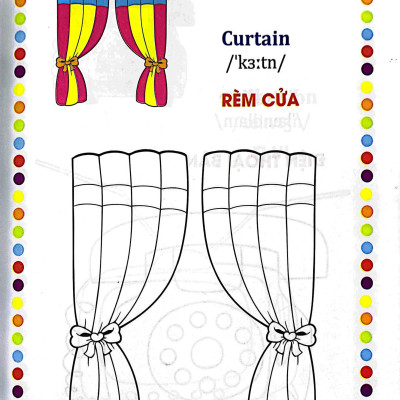 Bé Tập Tô Màu - Song Ngữ Anh-Việt - Đồ Dùng Gia Đình