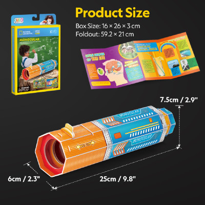 Đồ Chơi Lắp Ráp Ống Nhòm Đơn Ống Nat Geo STEAM DS1122h