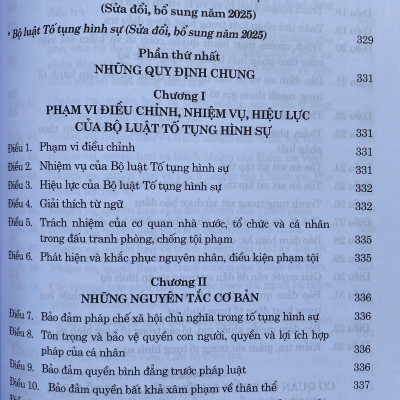 Bộ Luật Hình Sự, Bộ Luật Tố Tụng Hình Sự ( Sửa Đổi, Bổ Sung Năm 2025 )