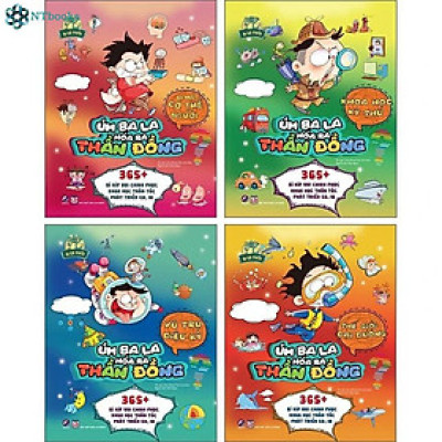 Combo 4 cuốn sách Úm ba la, hóa ra thần đồng: Vũ trụ - Đại Dương - Cơ thể người - Khoa học