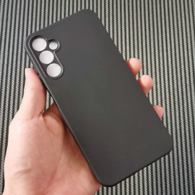 Ốp lưng dành cho SamSung Galaxy  A55, A35. A25, A15 dẻo màu đen bảo vệ camera sau, chống bám vân tay - Hàng chính hãng