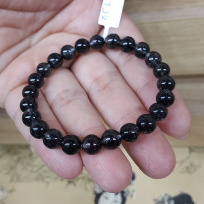 Vòng Tay Đá Thạch Anh Tóc Đen - BATDV001 - 7.5mm