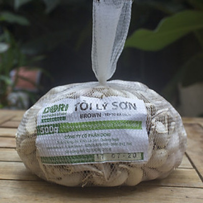 Tỏi Lý Sơn Dori Green - Loại tỏi tách tép - Túi lưới 500g - Trồng tại đảo Lý Sơn