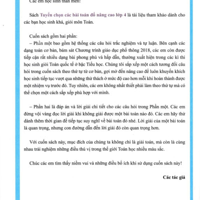 Sách - Tuyển Chọn Các Bài Toán Đố Nâng Cao 4