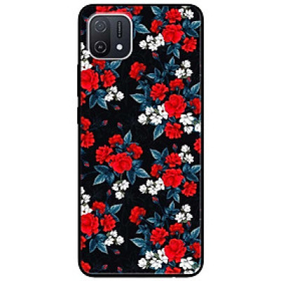 Ốp lưng dành cho Oppo A16K - Oppo A36 / A76 - Oppo Reno 7z 5G - Hồng Đỏ Nền Đen