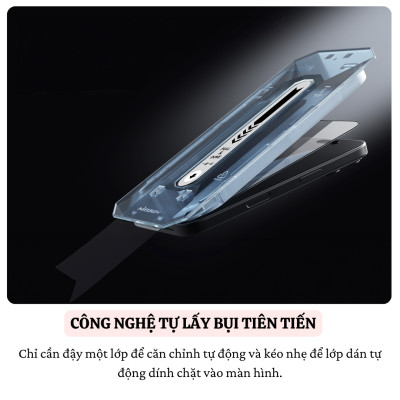 Cường lực Full viền kèm khung cho iPhone 16 Pro Max / 16 Pro / 16 Plus hiệu Nillkin CP+ PRO Phủ Nano, vát cạnh 2.5D, lớp Olephobic - Hàng nhập khẩu