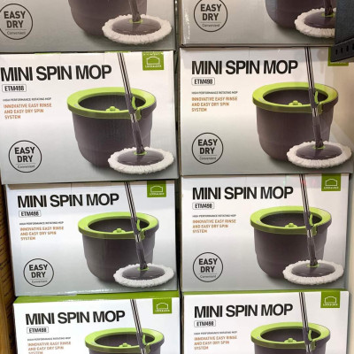 Bộ Lau Nhà Mini Thép Không Gỉ Ettom Lock&Lock ETM498 - 2 Bông Lau - Hàng Chính Hãng