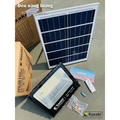 ĐÈN NĂNG LƯƠNG MẶT TRỜI KAZAKI KZ-FLT08-200W- HÀNG CHÍNH HÃNG