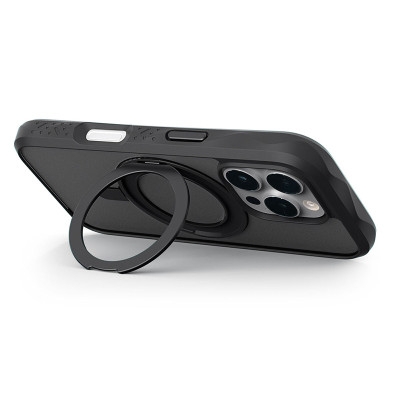 Ốp LAUT Crystal Matter Cho iPhone 16 Series Vòng MagSpin Tích Hợp Sạc Không Dây Xoay 360 Độ Làm Chân Đế Hàng Chính Hãng