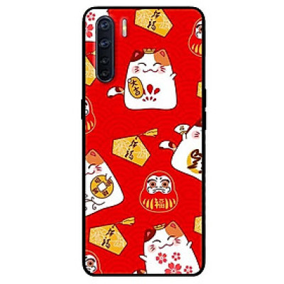 Ốp lưng dành cho Oppo Reno 3 - Oppo A91 mẫu Họa Tiết Mèo Đỏ