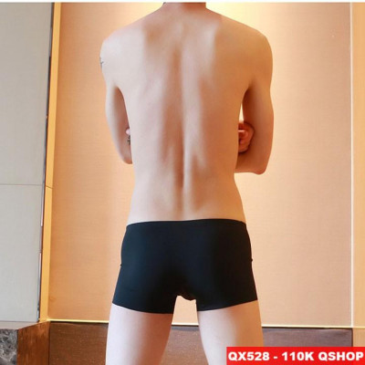 QUẦN BOXER THUN LẠNH KHÔNG ĐƯỜNG VIỀN ỐNG QX528
