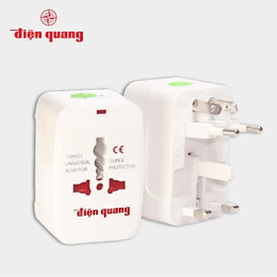 Combo 3 Ổ cắm du lịch Điện Quang ĐQ ESK TV01 (Màu trắng)