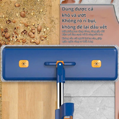 Bộ Cây Lau Tự Vắt Nhà Kèm Xô Gấp Gọn Silicon Thông Minh, Tặng Kèm 4 Bông Lau Mẫu Mới 2025 - HÀNG CHÍNH HÃNG MINIIN