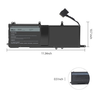Pin Tương Thích Cho Laptop Dell Alienware 15 R3 R4 9Njm1 4 Cell Alienware 15 R3 R4 Alienware 17 R4 44T2R TEEMO PC TEBAT769 Hàng Nhập Khẩu