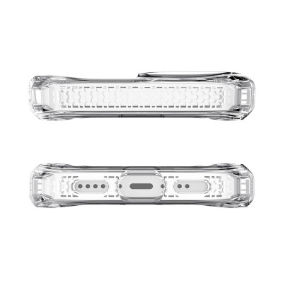 Ốp Lưng dành cho iPhone 13/13 Pro/13 Pro Max ITSKINS Hybrid // Clear Antimicrobial - Hàng Chính Hãng