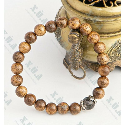 Vòng Tay Trầm Tốc Đính Charm Đen[CAM KẾT TRẦM THẬT] Cầu An Lành || May Mắn