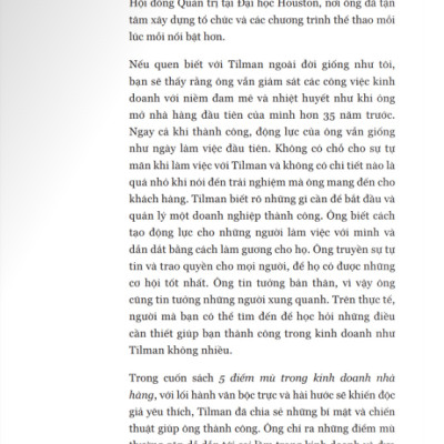 5 Điểm Mù Trong Kinh Doanh Nhà Hàng