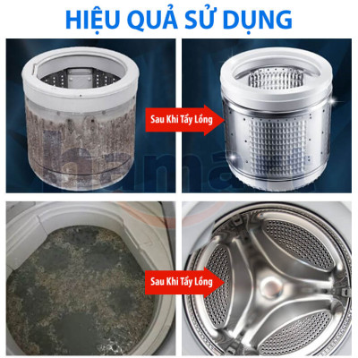 Hộp 260g Bột Tẩy Lồng Máy Giặt Hamart Vệ Sinh Sạch Diệt Nấm Mốc Vi Khuẩn Đa Năng Chất Lượng Cao