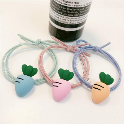 Combo 5 dây buộc tóc hình củ cải nhiều màu sắc