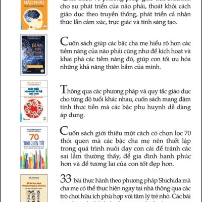 Combo 5 Cuốn: Bộ Sách Sức Mạnh Của Osho: Bí Ẩn Của Não Phải + Giáo Dục Não Phải -Tương Lai Cho Con Bạn + 70 Thói Quen Tốt Trong Việc Nuôi Dưỡng Con Theo Phương Pháp Shichida + Phát Triển Năng Lực Trí Tuệ Cho Con Theo Phương Pháp Shichida + Yêu Thương, Khe