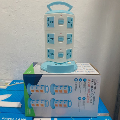 Ổ điện đa năng 3 tầng, có 12 lỗ cắm và 3 cổng usb, có công tắc bật tắt mỗi tầng, thích hợp mọi loại phích cắm khác nhau - Hàng chính hãng