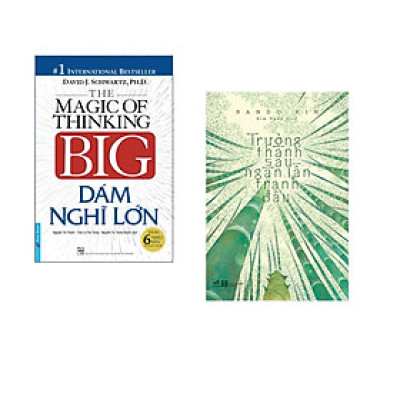 Combo 2 cuốn sách: Dám Nghĩ Lớn (Bìa cứng) + Trưởng thành sau ngàn lần tranh đấu (Tái bản)