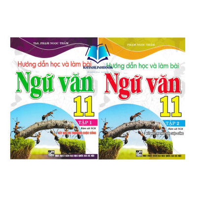 Sách - Combo Hướng Dẫn Học Và Làm Bài Ngữ Văn 11 - Tập 1 + 2 (Bám Sát SGK Kết Nối Tri Thức Với Cuộc Sống) (HA-MK)