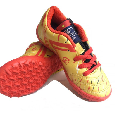 GIÀY ĐÁ BÓNG SÂN CỎ NHÂN TẠO MAY ĐẾ MÀU VÀNG NEW