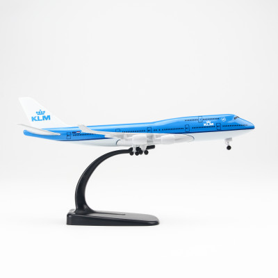 Mô hình máy bay Everfly KLM Airlines B747 20cm AMS20