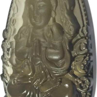 Mặt Dây Chuyền Phật Thiên Thủ Thiên Nhãn Đá Thạch Anh Khói Ngọc Quý Gemstones TTTNTAK