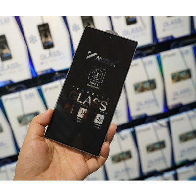 Miếng dán kính cường lực chống nhìn trộm cho Samsung Galaxy S25 Ultra hãng ANANK 3D công nghệ Nhật Bản cảm ứng mượt mà - Hàng chính hãng