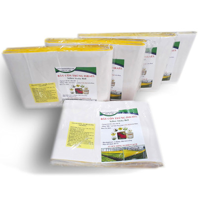 KEO DÍNH BẪY RUỒI MÀU VÀNG CỦA ISRAEL (CUỘN 20 MÉT TRẢI NGHIỆM) VÀ BẪY CÁC LOẠI CÔN TRÙNG KHÁC TRONG NÔNG NGHIỆP NHƯ BỌ PHẤN TRẮNG, BỌ TRĨ, BƯỚM, ỐC SÊN ...