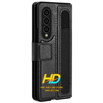 Bao Da Dành Cho SamSung Galaxy Z Fold4 5G Da Thật Cao Cấp Chính Hãng Nillkin Aoge Leather Cover Có Ngăn Đựng Bút Tiện Lợi - Hàng Chính Hãng