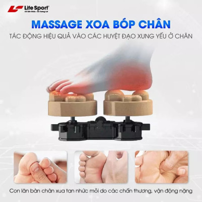 Ghế Massage Toàn Thân Lifesport LS-650,Ghế Massage Đem Đến Những Phút Giây Thư Giãn Đỉnh Cao Tại Nhà