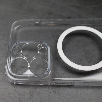 Ốp lưng trong suốt bảo vệ camera cho iPhone 15 Pro Max / 15 Pro / 14 ProMax hiệu Memumi Glitter Magnetic - Siêu Mỏng 0.3mm, Tích Hợp Sạc Không Dây Từ Tích Magnetic, Lực Hút Mạnh, Chắc Chắn - Hàng nhập khẩu