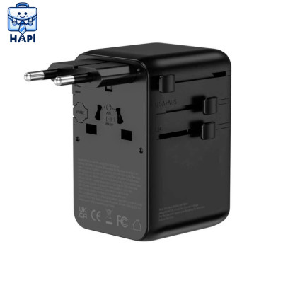 Bộ Chuyển Đổi Quốc Tế hàng chính hãng WIWU ARAMID FIBER Warrior 70W GaN Plug Adapter Wi-UA009