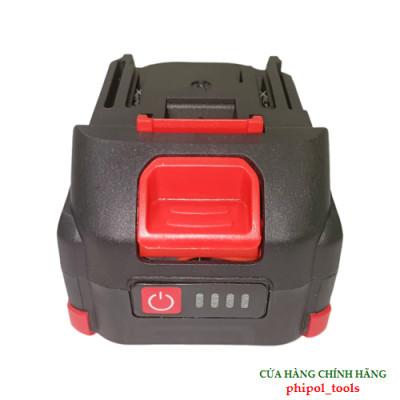 Pin 10 cell dung lượng 1500mAh PHIPOL TOOLS 4.0Ah/21V LI-ION có đèn báo hiển thị dung lượng - Hàng Chính Hãng