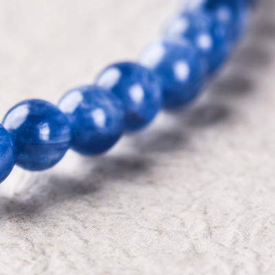 Vòng 2 line đá Kyanite charm ngôi sao bạc mệnh thủy, mộc - Ngọc Quý Gemstones