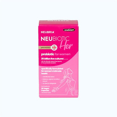 Thực phẩm bảo vệ sức khỏe Neubria® Neubiotic Her Bổ sung lợi khuẩn hỗ trợ sức khỏe nữ giới (Hộp 30 viên)