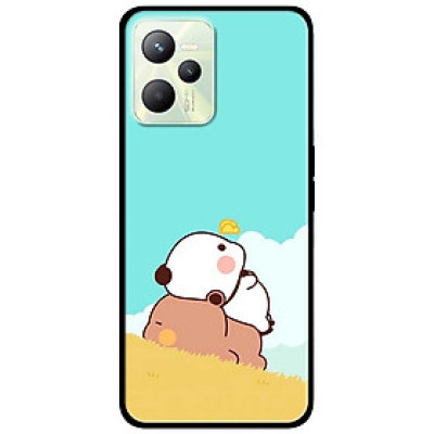 Ốp lưng dành cho Realme C35 - Realme Narzo 50A Prime mẫu Đôi Gấu Ngắm Mây
