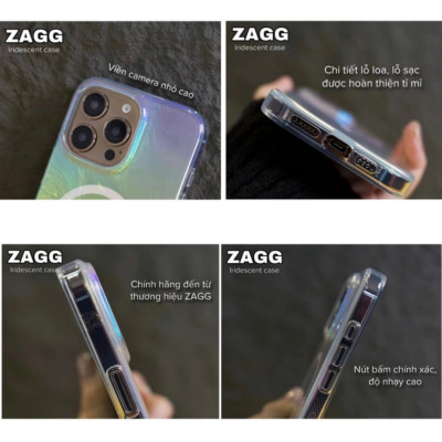 Ốp Lưng Cho iPhone 16 Pro Max / 16 Pro hiệu ZAGG Milan Snap Magnetic – Chống Sốc 4m, Vật Liệu Graphene Siêu Bền, Thiết Kế Chuyển Màu 360°, Siêu Mỏng Nhẹ - Hàng nhập khẩu