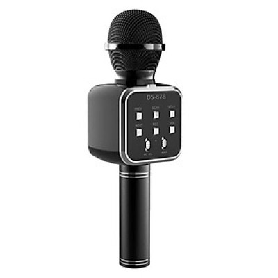 Micro Karaoke Bluetooth kèm loa kết nối điện thoại, máy tính bảng Hát Không Dây, Nghe Nhạc, Hỗ Trợ Kết Nối Thẻ Nhớ, USB Pin sạc MÀU ĐEN - Hàng Chính Hãng