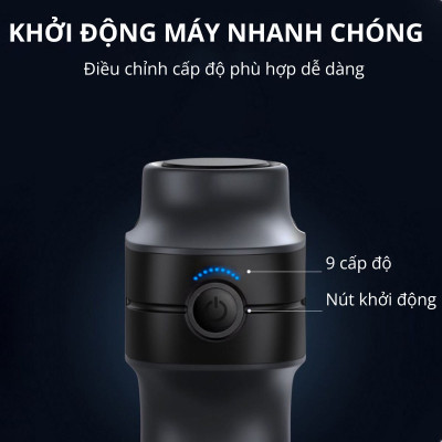 Máy massage cầm tay Kachi MK377 với 9 cấp độ rung - hàng chính hãng