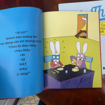 (Minh hoạ màu – Bộ 5 cuốn) SIÊU THỎ - Có một em bé trong bụng mẹ, Con muốn cái đó, Con muốn ăn mì, Em bé cưng, Ứ đi nha sĩ đâu - Stephanie Blake – Măng dịch - Nhã Nam