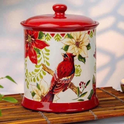Hũ sứ Magrace hình chim chào mào đỏ dung tích 3 lít hàng chính hãng
