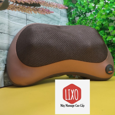 Gối massage cổ - Gối massage hồng ngoạị 8 bi Nhật bản, GM-500, Có đầu USB cắm cho ô tô, Sản phẩm chính hãng, BH 36 tháng